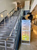 Stairs from the pedmall to our 2nd floor office. Elevators to either side.